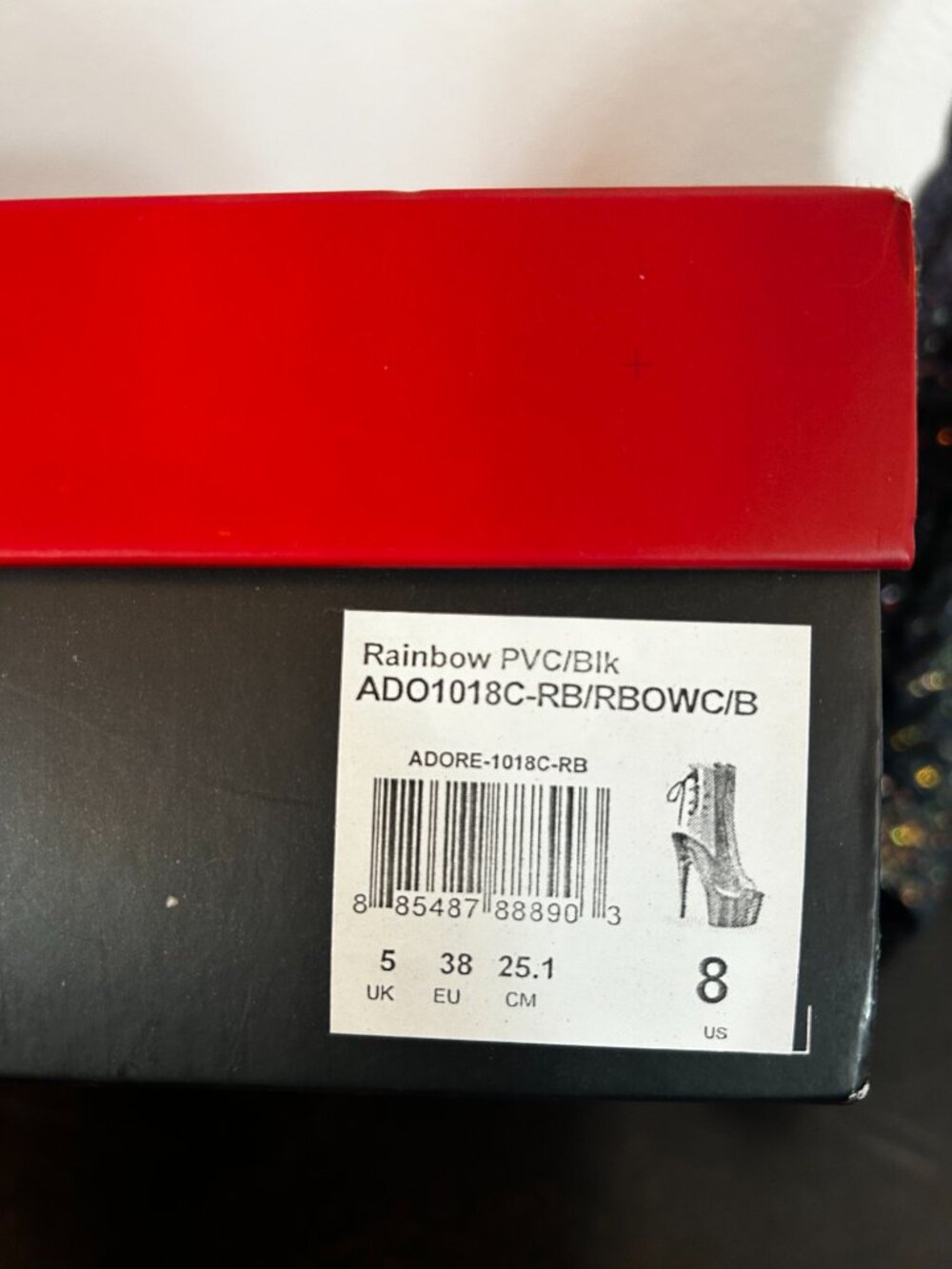 Adore Rainbow Pleaser Boots - Picture 5 of 5
